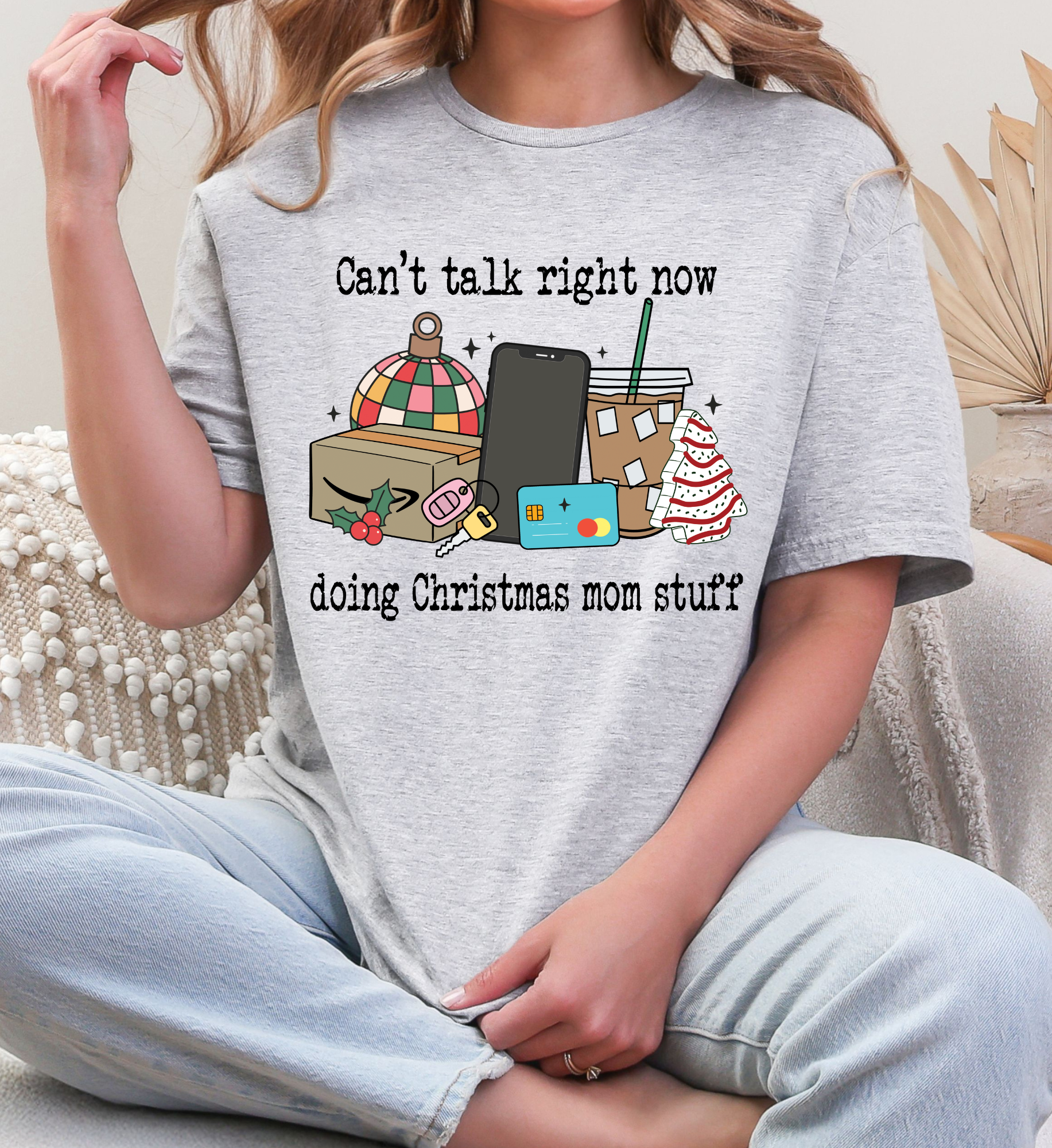 Christmas Mom Stuff- Grey
